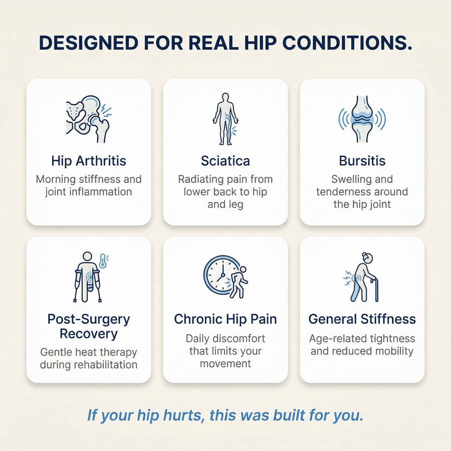 Mobilitee™ Hip Brace - Targeted Heat That Moves With You