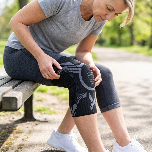 1. Ditt knä ändrar form hela dagen — och ditt bandage måste ändras med det
